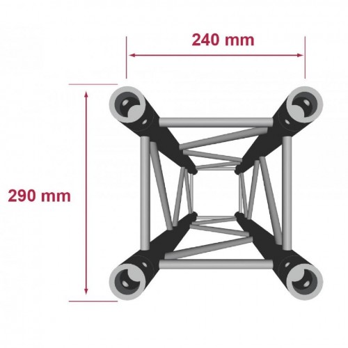 QUAD29-029 TRUSS CUADRADO 29X29 0.29m  CONTESTAGE