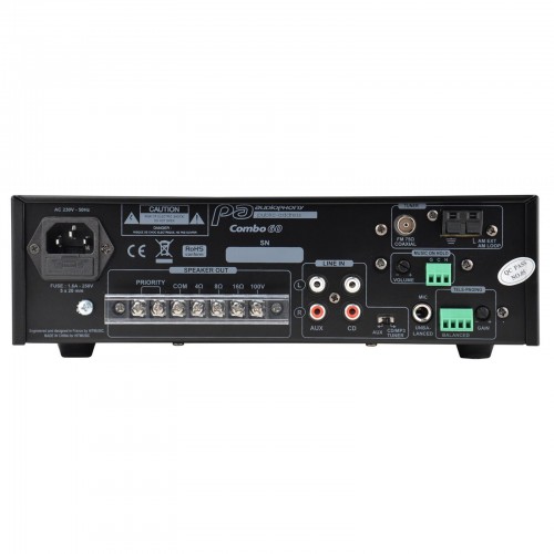 COMBO60 MEZCLADOR 60W 100V RADIO / USB AUDIOPHONY