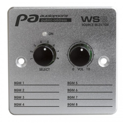 WS-8 CONTROL DE PARED PARA MATRIZ AUDIOPHONY