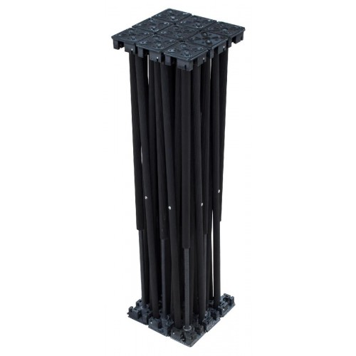 PLTL-F60 BASE EXTENSIBLE 1x1m ALT:60cm NEGRO CONTESTAGE