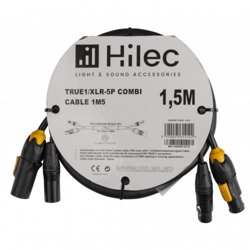 CABLE COMBI TRUE1 / XLR 5P 1.5m HILEC