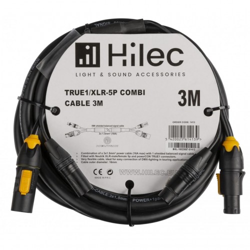 CABLE COMBI TRUE1 / XLR 5P 3m HILEC