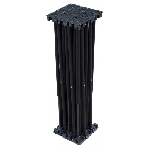 PLTL-F20 BASE EXTENSIBLE 1x1m ALT:20cm NEGRO CONTESTAGE