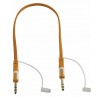 CFLAT-JSJS/1 CABLE PLANO JACK 6.3mm ST - JACK 6.3mm ST 1M HILEC