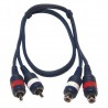 CL-27/1.5 CABLE 2x RCA MACHO - 2x RCA HEMBRA 1.5m / 4mm HILEC