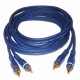 CABLE 2 RCA MACHO A 2 RCA MACHO 3m AZUL HILEC