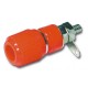 CONECTOR BANANA CHASIS HEMBRA ROJO HILEC