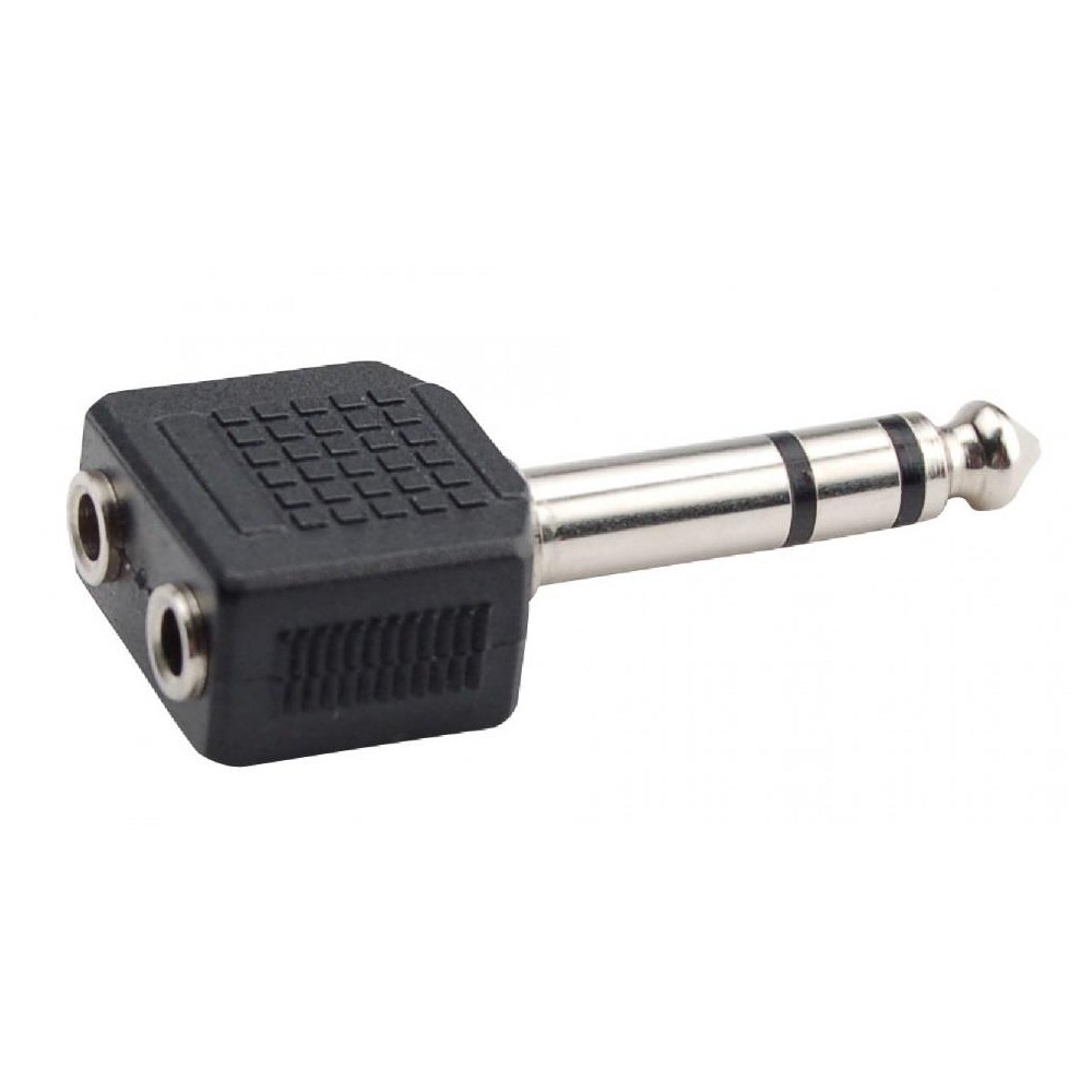 Adaptador Audio Minijack 3.5 Hembra a Jack 6.35 Macho