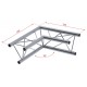 DECO22T-AG01 ESQUINA 2 VÍAS 90º TRUSS CONTESTAGE