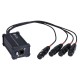 ADAPTADOR DMX RJ45 A 4 XLR 3P HEMBRA HILEC