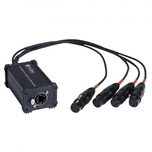 ADAPTADOR DMX RJ45 A 4 XLR 3P HEMBRA HILEC