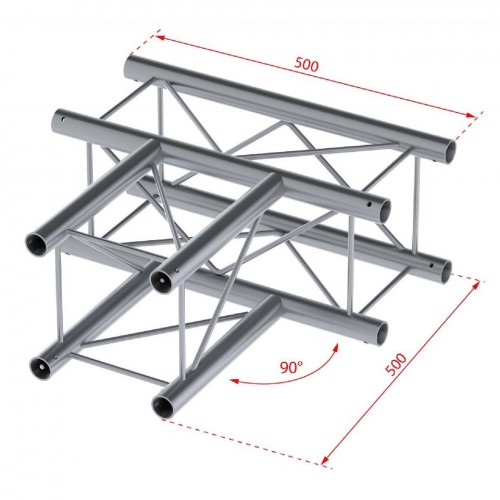 DECO22Q-AG03 ÁNGULO QUATRO 220mm 3 VÍAS CONTESTAGE