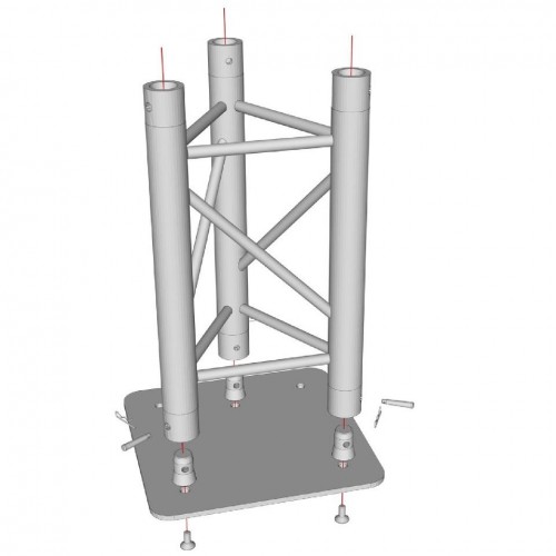 EM29-B3 BASE 29x29cm TRUSS TRIANGULAR 290mm CONTESTAGE