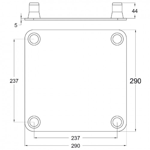 EMQUA-B1 BASE NEGRA + CONECTORES PARA TRUSS 29 CONTESTAGE