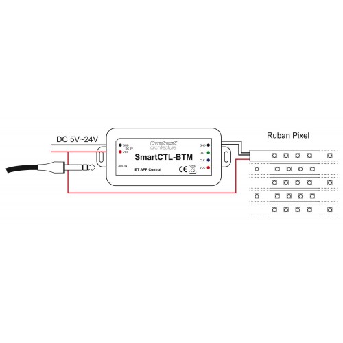 SMARTCTL-BTM CONTROLADOR PÍXELES PARA SMARTTAPE