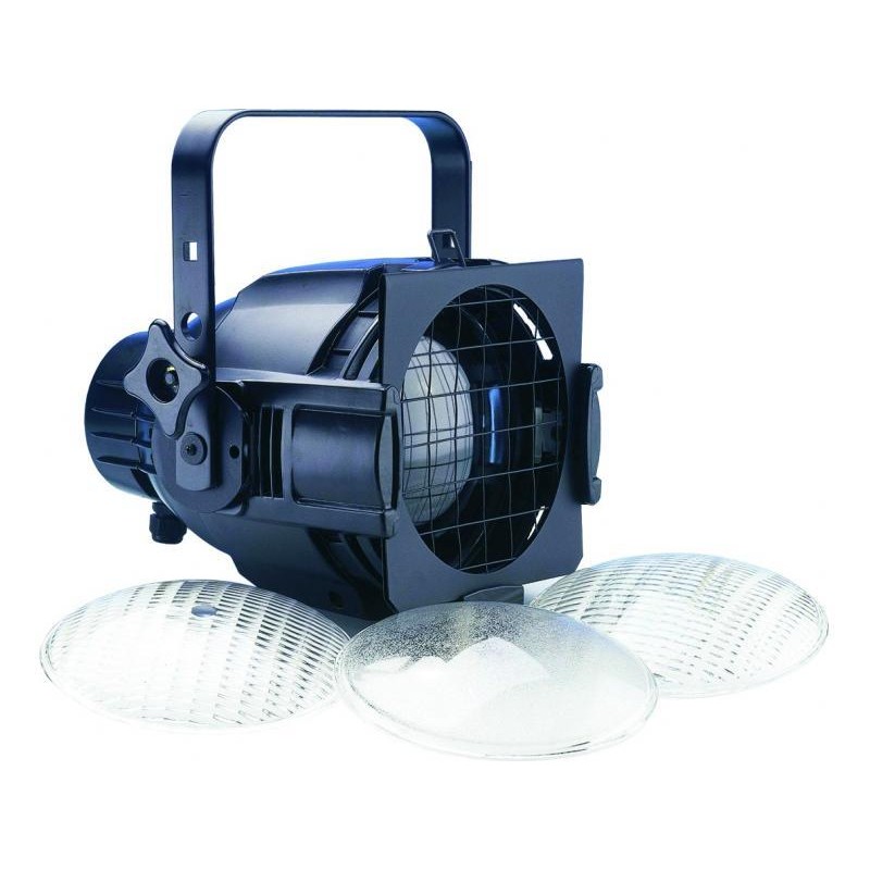 FOCO MULTI PAR-64 4x LENTES NEGRO BRITEQ