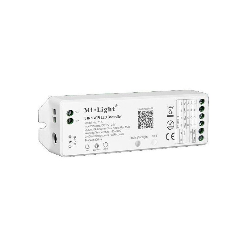 WL5 CONTROLADOR TIRA LED WIFI 5en1 MIBOXER