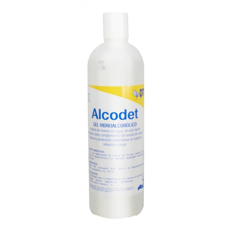 GEL HIDROALCOHÓLICO DTL-ALCODET 500CC (1H1)