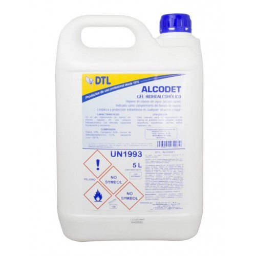 GEL HIDROALCOHÓLICO DTL-ALCODET 5L (3H1)