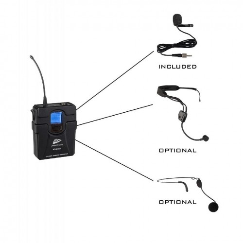 HF-BPACK MICRÓFONO SOLAPA INALÁMBRICO PARA HF-TWIN JBSYSTEMS