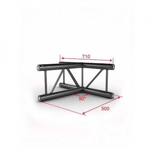 DUO29-04 ÁNGULO PLANO T 3 VÍAS 90º CONTESTAGE