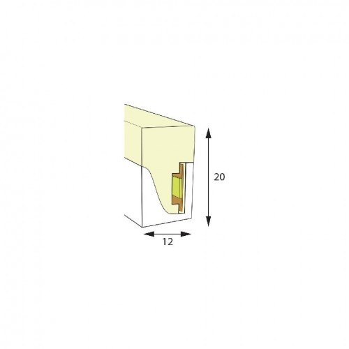 TUBO SILICONA 3 CARAS 12x20mm 5m