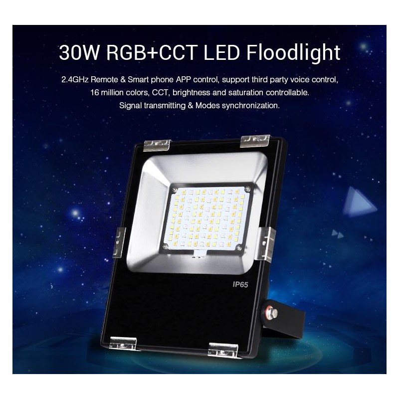 FOCO PROYECTOR LED RGB+CCT 30W 2800lm IP65  RF y WiFi MIBOXER