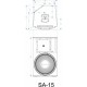 ALTAVOZ 15\" ACTIVO DSP 650W SA-15 SYNQ