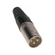 CONECTOR XLR MACHO AÉREO 3P JBSYSTEMS (2 UNID.)